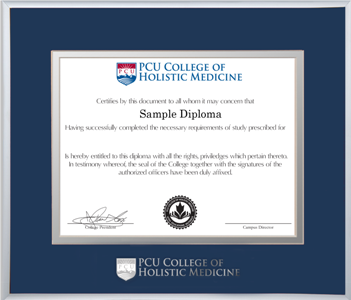 Satin silver metal diploma frame with double matting and silver embossed logo